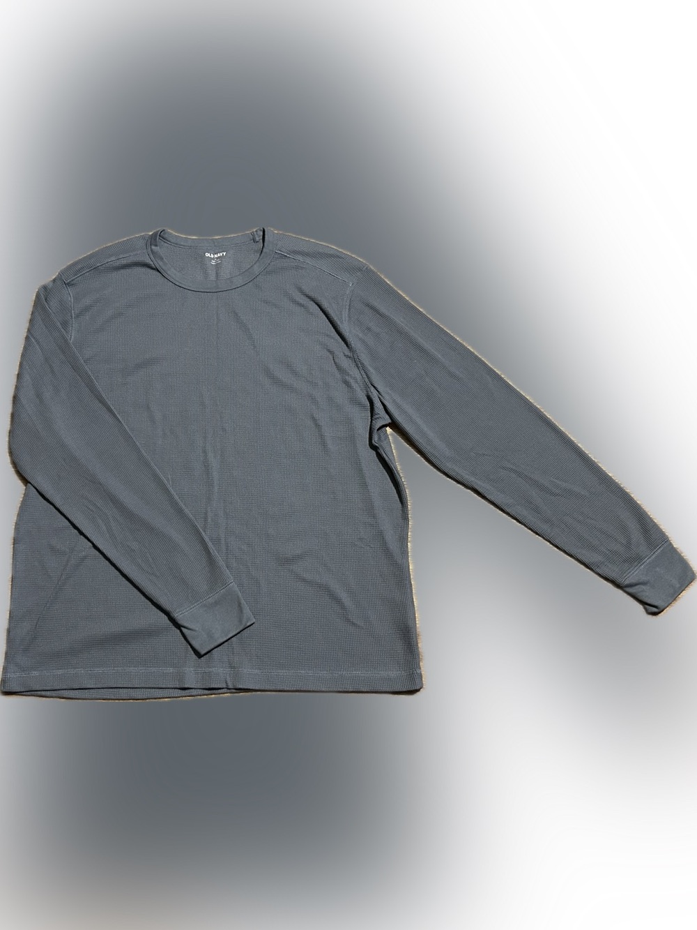 Old Navy Men’s Dull Blue Thermal Long Sleeve - XL